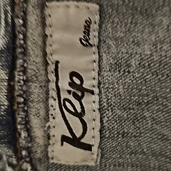 Klip blue jean acid washed 80's stretch bodycon RARE Vintage HTF sz 11 - Picture 9 of 9